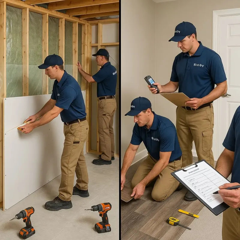 Repairs and Reconstruction process in Suncook, NH